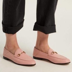 Gucci Brixton Horsebit in Perfect Pink 36.5 Leather Loafers Flats Shoes RARE